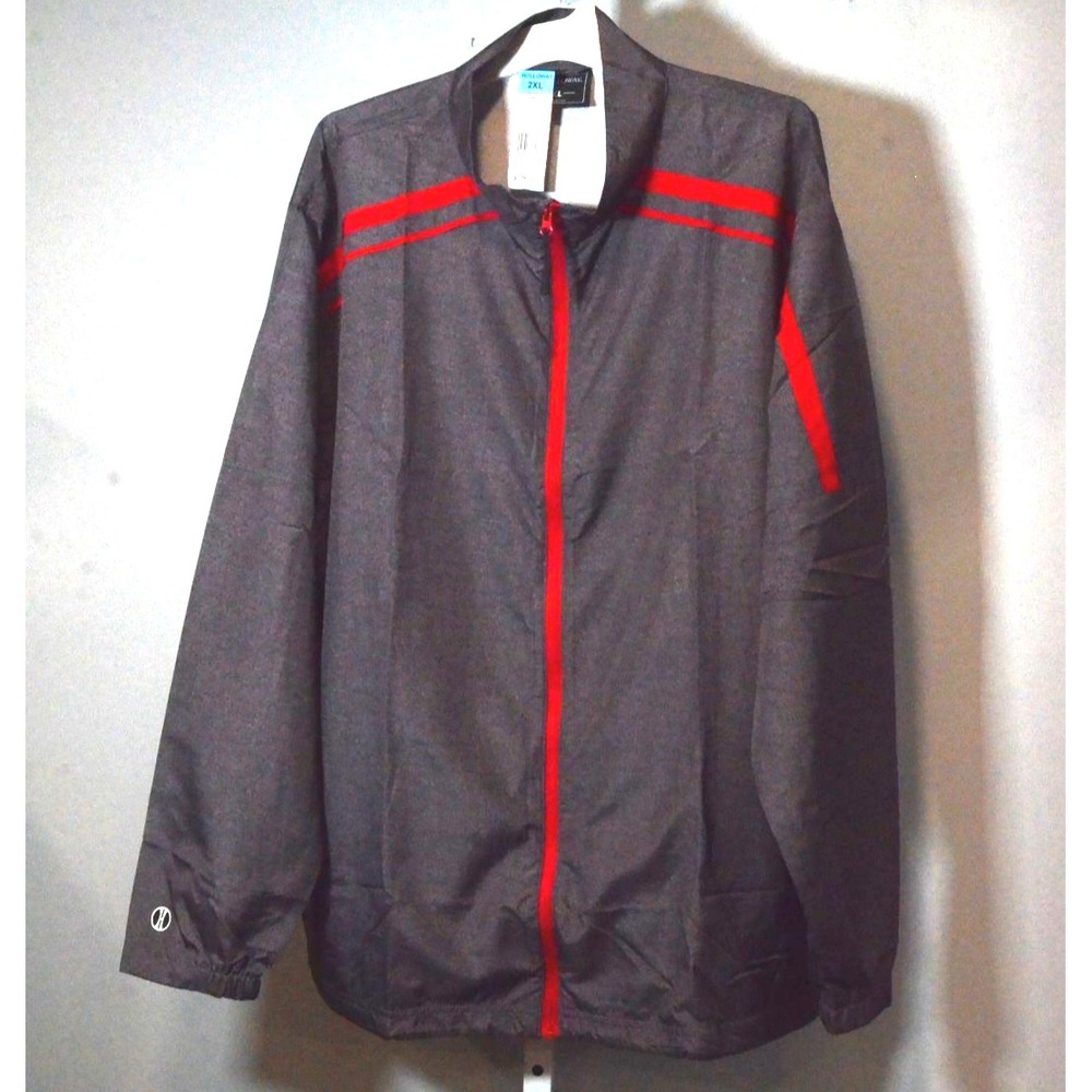 NWT Holloway Size XL Light-Weight Raider-Model Jacket Dark Gray w/Red Trim